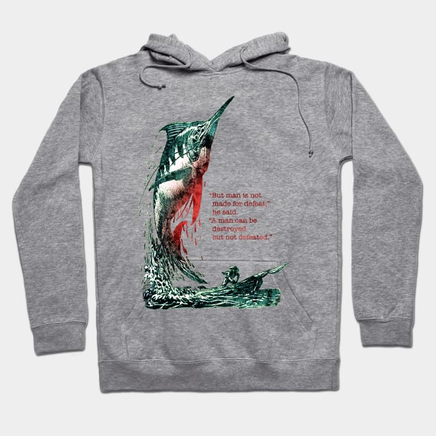 Earnest Hemingway - The Old Man And The Sea Hoodie by The Blue Box